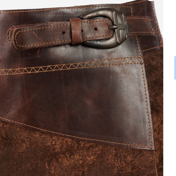 Save the Queen vintage leather skirt - Picture 8 of 11